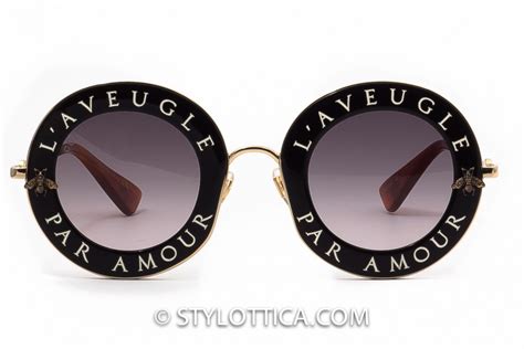 lunettes gucci aveugle par amour|Gucci 44MM L'Aveugle Par Amour Round Sunglasses on SALE.